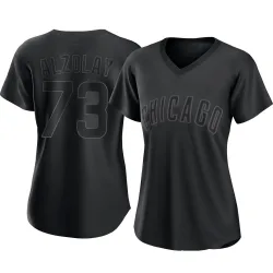 Chicago Cubs Adbert Alzolay Black Authentic Women's Pitch Fashion Player Jersey