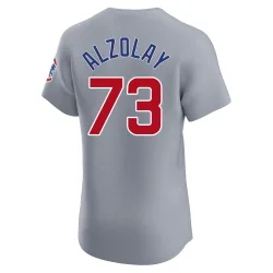 Chicago Cubs Adbert Alzolay Gray Elite Men's Road Player Jersey