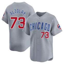 Chicago Cubs Adbert Alzolay Gray Limited Men's Road Player Jersey