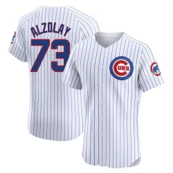 Chicago Cubs Adbert Alzolay White Elite Men's Home Player Jersey