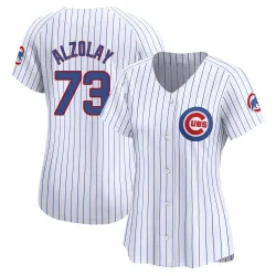 Chicago Cubs Adbert Alzolay White Limited Women's Home Player Jersey