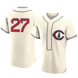 Chicago Cubs Addison Russell Cream Authentic Men's 2022 Field Of Dreams Player Jersey