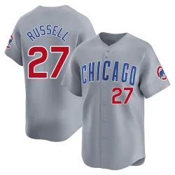 Chicago Cubs Addison Russell Gray Limited Men's Road Player Jersey