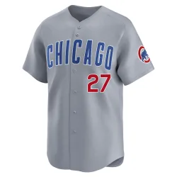 Chicago Cubs Addison Russell Gray Limited Men's Road Player Jersey