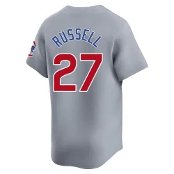 Chicago Cubs Addison Russell Gray Limited Men's Road Player Jersey