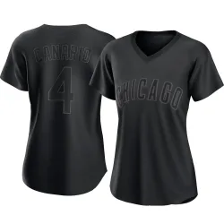 Chicago Cubs Alexander Canario Black Authentic Women's Pitch Fashion Player Jersey