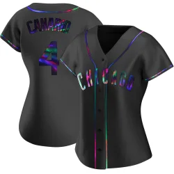 Chicago Cubs Alexander Canario Black Holographic Replica Women's Alternate Player Jersey