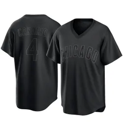 Chicago Cubs Alexander Canario Black Replica Men's Pitch Fashion Player Jersey