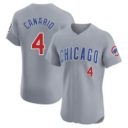 Chicago Cubs Alexander Canario Gray Elite Men's Road Player Jersey