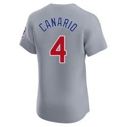 Chicago Cubs Alexander Canario Gray Elite Men's Road Player Jersey