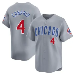 Chicago Cubs Alexander Canario Gray Limited Men's Road Player Jersey