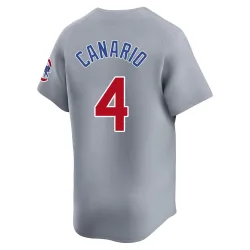 Chicago Cubs Alexander Canario Gray Limited Men's Road Player Jersey