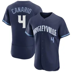 Chicago Cubs Alexander Canario Navy Authentic Men's 2021 City Connect Player Jersey