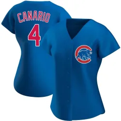 Chicago Cubs Alexander Canario Royal Authentic Women's Alternate Player Jersey