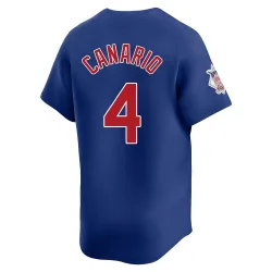 Chicago Cubs Alexander Canario Royal Limited Men's Alternate Player Jersey