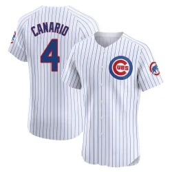 Chicago Cubs Alexander Canario White Elite Men's Home Player Jersey