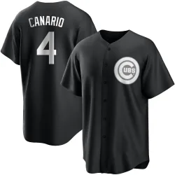 Chicago Cubs Alexander Canario White Replica Youth Black/ Player Jersey