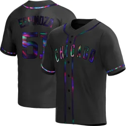 Chicago Cubs Anderson Espinoza Black Holographic Replica Men's Alternate Player Jersey