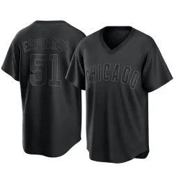 Chicago Cubs Anderson Espinoza Black Replica Men's Pitch Fashion Player Jersey