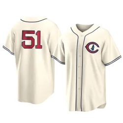 Chicago Cubs Anderson Espinoza Cream Replica Men's 2022 Field Of Dreams Player Jersey