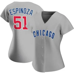 Chicago Cubs Anderson Espinoza Gray Authentic Women's Road Player Jersey