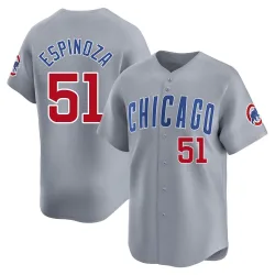 Chicago Cubs Anderson Espinoza Gray Limited Men's Road Player Jersey