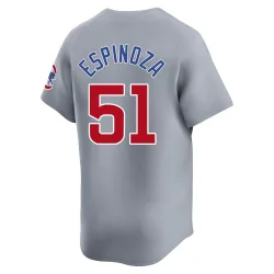 Chicago Cubs Anderson Espinoza Gray Limited Men's Road Player Jersey