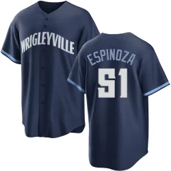 Chicago Cubs Anderson Espinoza Navy Replica Men's 2021 City Connect Player Jersey