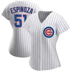 Chicago Cubs Anderson Espinoza White Authentic Women's Home Player Jersey