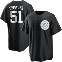 Chicago Cubs Anderson Espinoza White Replica Men's Black/ Player Jersey