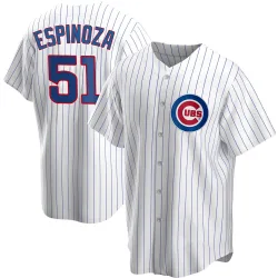 Chicago Cubs Anderson Espinoza White Replica Men's Home Player Jersey