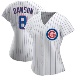 Chicago Cubs Andre Dawson White Authentic Women's Home Player Jersey