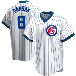 Chicago Cubs Andre Dawson White Replica Men's Home Cooperstown Collection Player Jersey