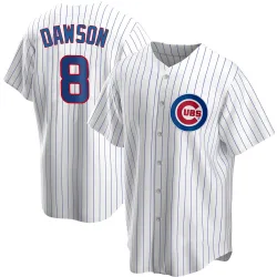 Chicago Cubs Andre Dawson White Replica Men's Home Player Jersey