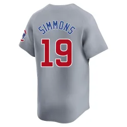 Chicago Cubs Andrelton Simmons Gray Limited Men's Road Player Jersey