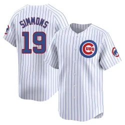 Chicago Cubs Andrelton Simmons White Limited Men's Home Player Jersey