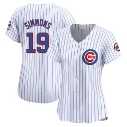 Chicago Cubs Andrelton Simmons White Limited Women's Home Player Jersey