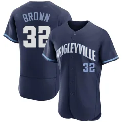 Chicago Cubs Ben Brown Brown Authentic Men's Navy 2021 City Connect Player Jersey