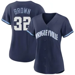 Chicago Cubs Ben Brown Brown Authentic Women's Navy 2021 City Connect Player Jersey