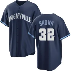 Chicago Cubs Ben Brown Brown Replica Men's Navy 2021 City Connect Player Jersey