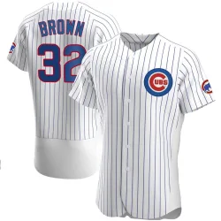 Chicago Cubs Ben Brown White Authentic Men's Home Player Jersey