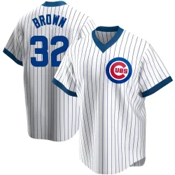 Chicago Cubs Ben Brown White Replica Men's Home Cooperstown Collection Player Jersey