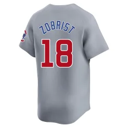 Chicago Cubs Ben Zobrist Gray Limited Men's Road Player Jersey