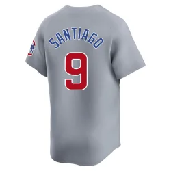 Chicago Cubs Benito Santiago Gray Limited Men's Road Player Jersey