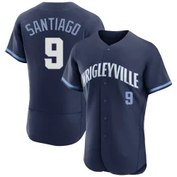 Chicago Cubs Benito Santiago Navy Authentic Men's 2021 City Connect Player Jersey