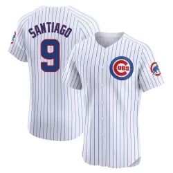 Chicago Cubs Benito Santiago White Elite Men's Home Player Jersey