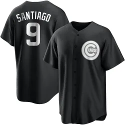 Chicago Cubs Benito Santiago White Replica Youth Black/ Player Jersey