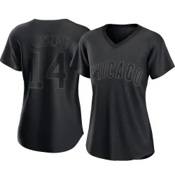 Chicago Cubs Benjamin Cowles Black Authentic Women's Pitch Fashion Player Jersey