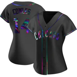 Chicago Cubs Benjamin Cowles Black Holographic Replica Women's Alternate Player Jersey