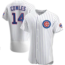 Chicago Cubs Benjamin Cowles White Authentic Men's Home Player Jersey